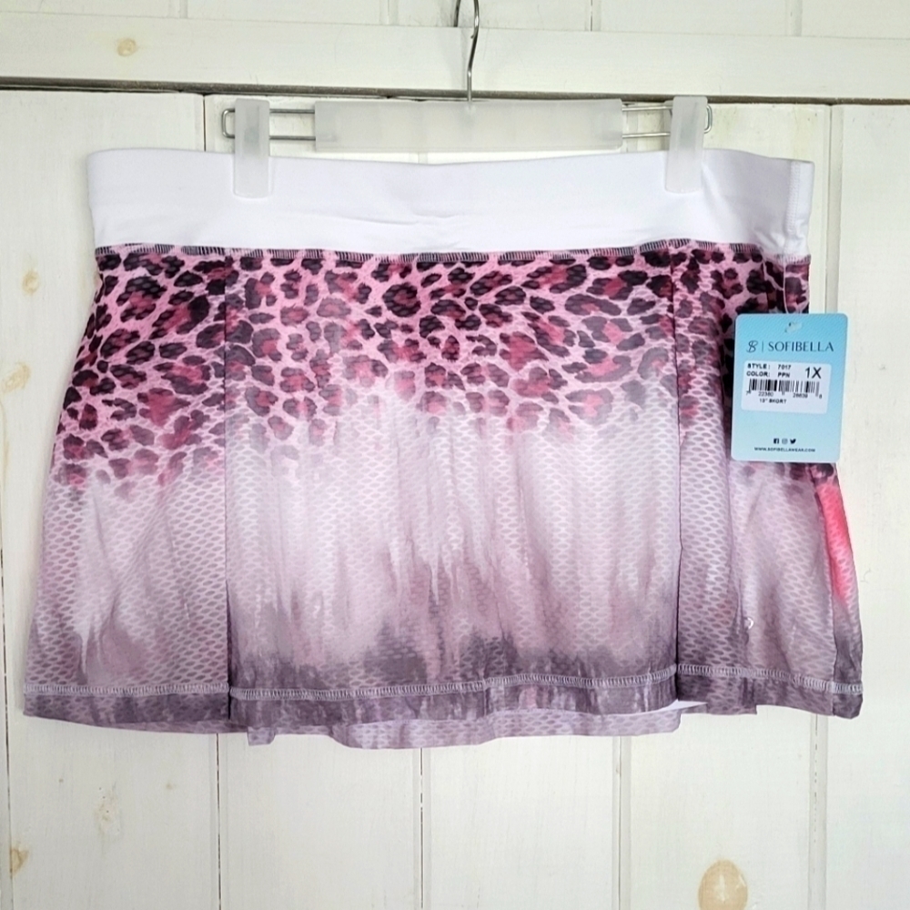SOfibella Airflow Womens Tennis Skirt Skort Size 1X